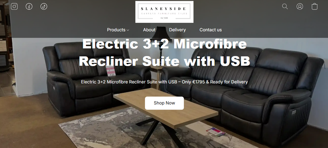 SlaneySide E-Commerce Website Design & SEO Optimization by AA DigitalWorks